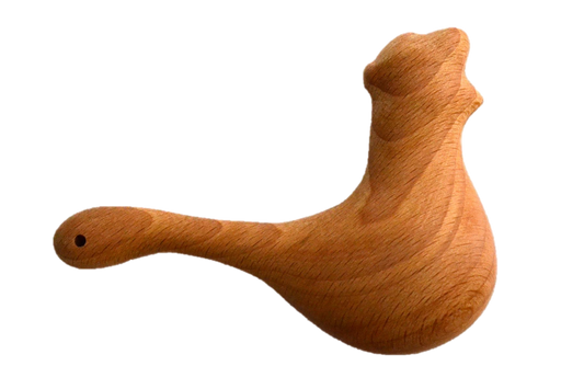 Organic Wooden Rattle toy Chicken