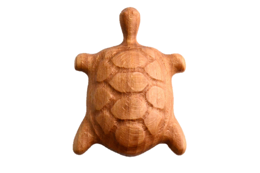 Organic Wooden Rattle toy Turtle