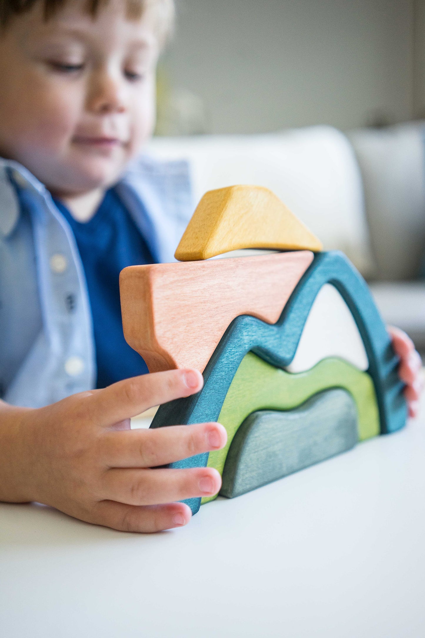 Wooden Arch stacker Mountains
