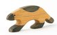 Wooden forest animal toy Wolverine