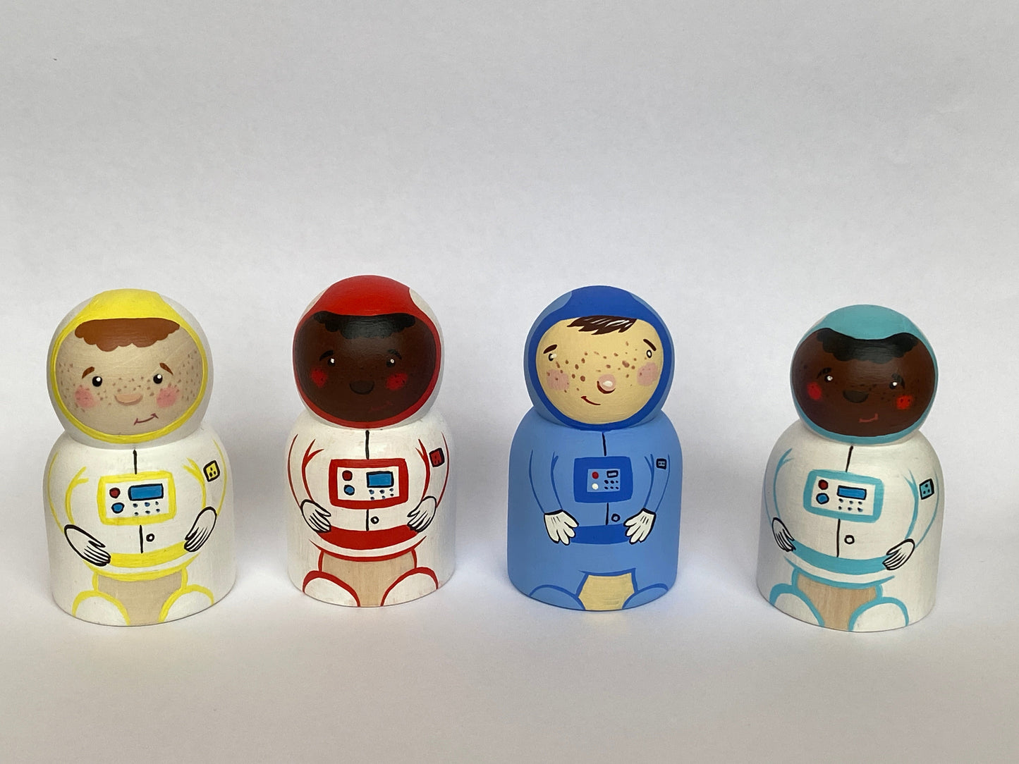 Handmade Wooden Rocket Astronaut