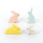 Waldorf toys Bunny Rabbits family Set of 4, rabbits figurines