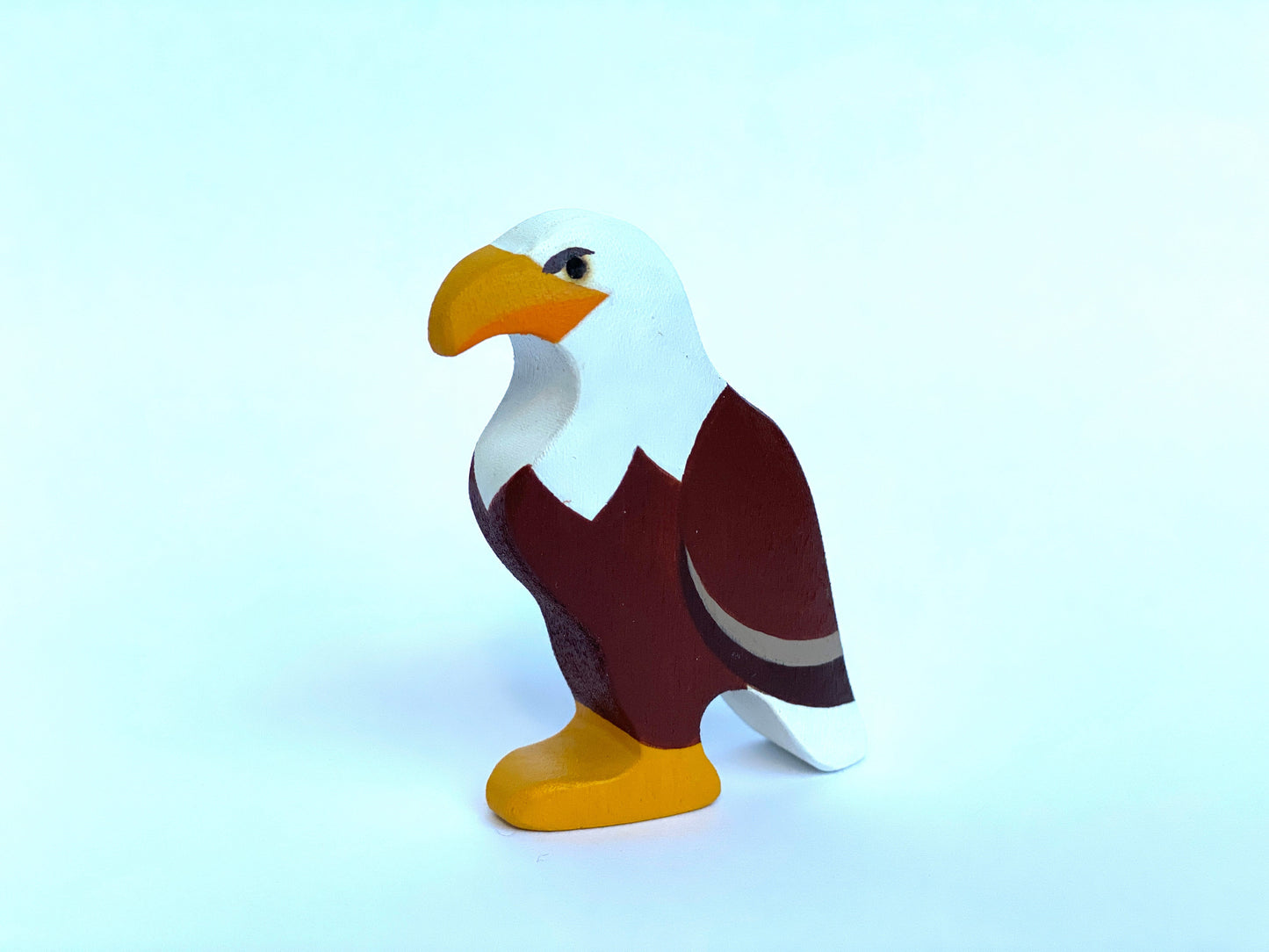 Wooden Eagle Figurine