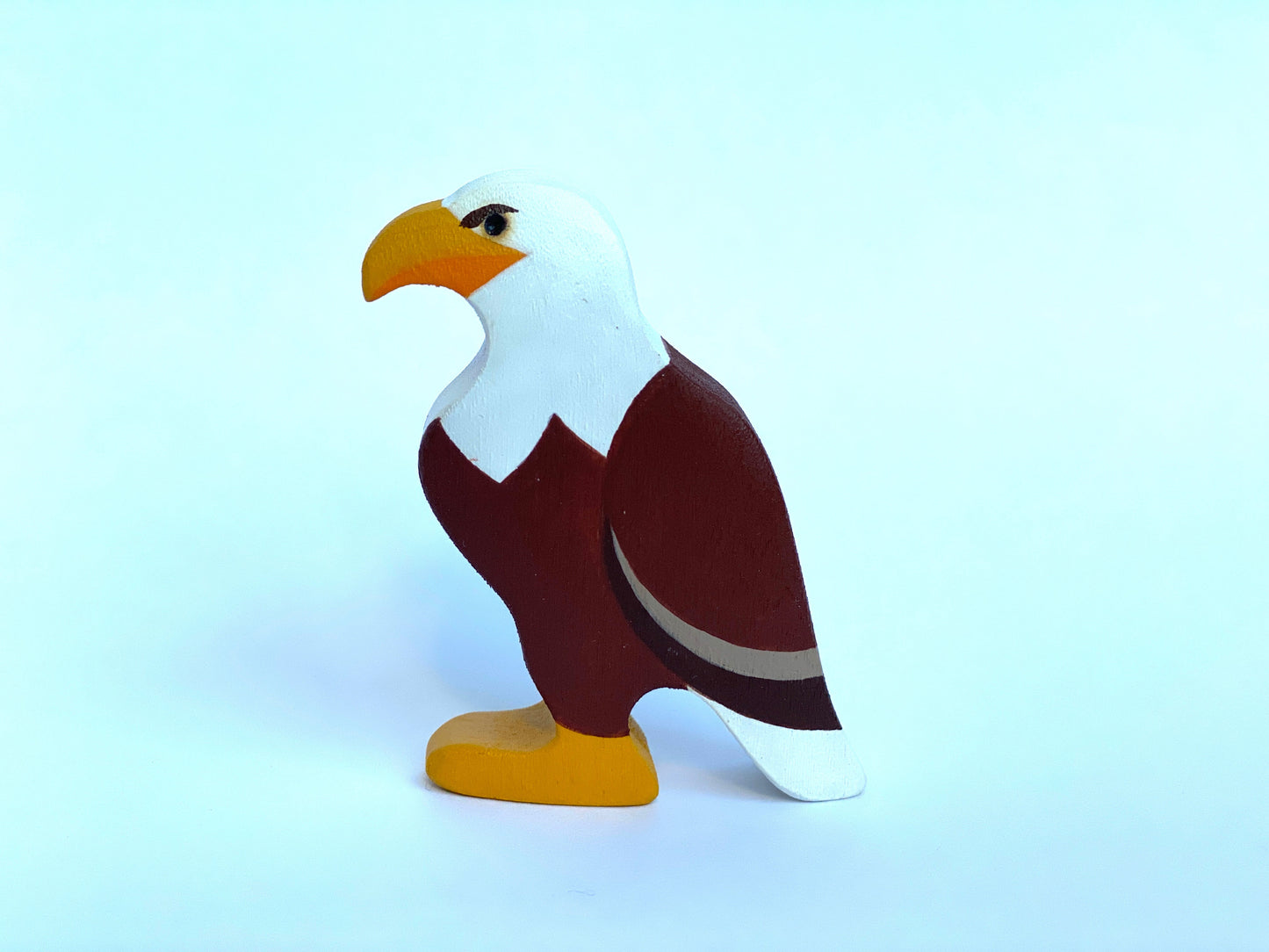 Wooden Eagle Figurine