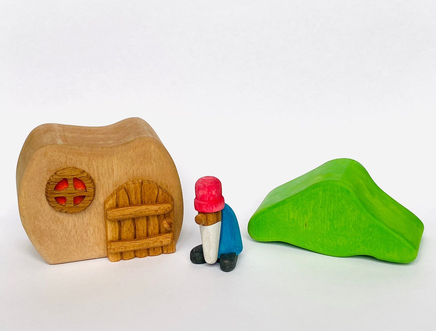 Wooden House with Gnome