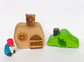 Wooden House with Gnome