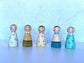 Wooden Peg Dolls Boy/Girl - Chickadees Wooden Toys
