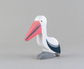 Mikheev Handmade Wood Pelican Statue