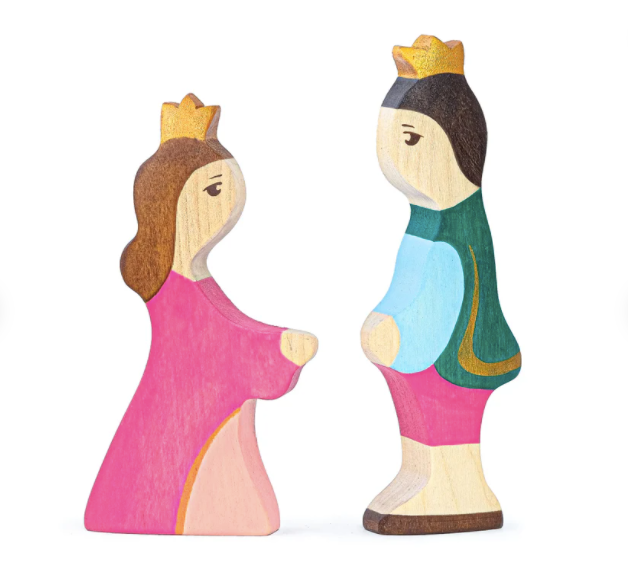 Waldorf Wooden Prince and Princess Figures
