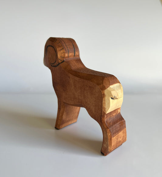 Wooden Sheep Figurine - Chickadees Wooden Toys