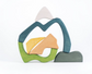 Wooden Arch stacker Mountains