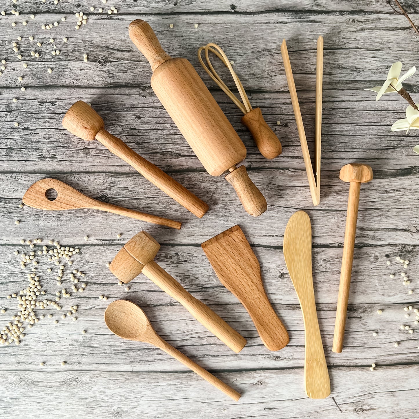 10 Piece Wooden Tools Set - Chickadees Wooden Toys