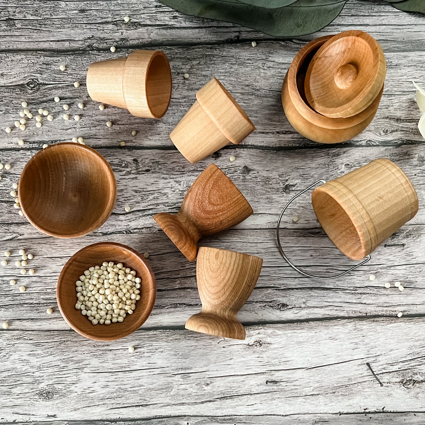 Wooden Containers Set - Chickadees Wooden Toys