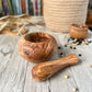 Small Olive Wood Mortar and Pestle - Chickadees Wooden Toys