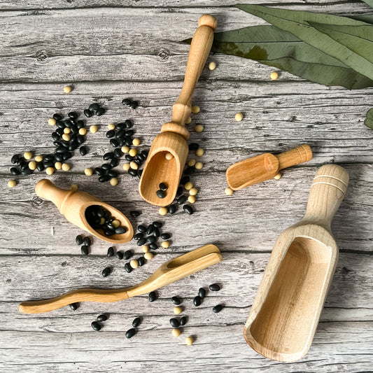 Wooden Scoops Set - Chickadees Wooden Toys