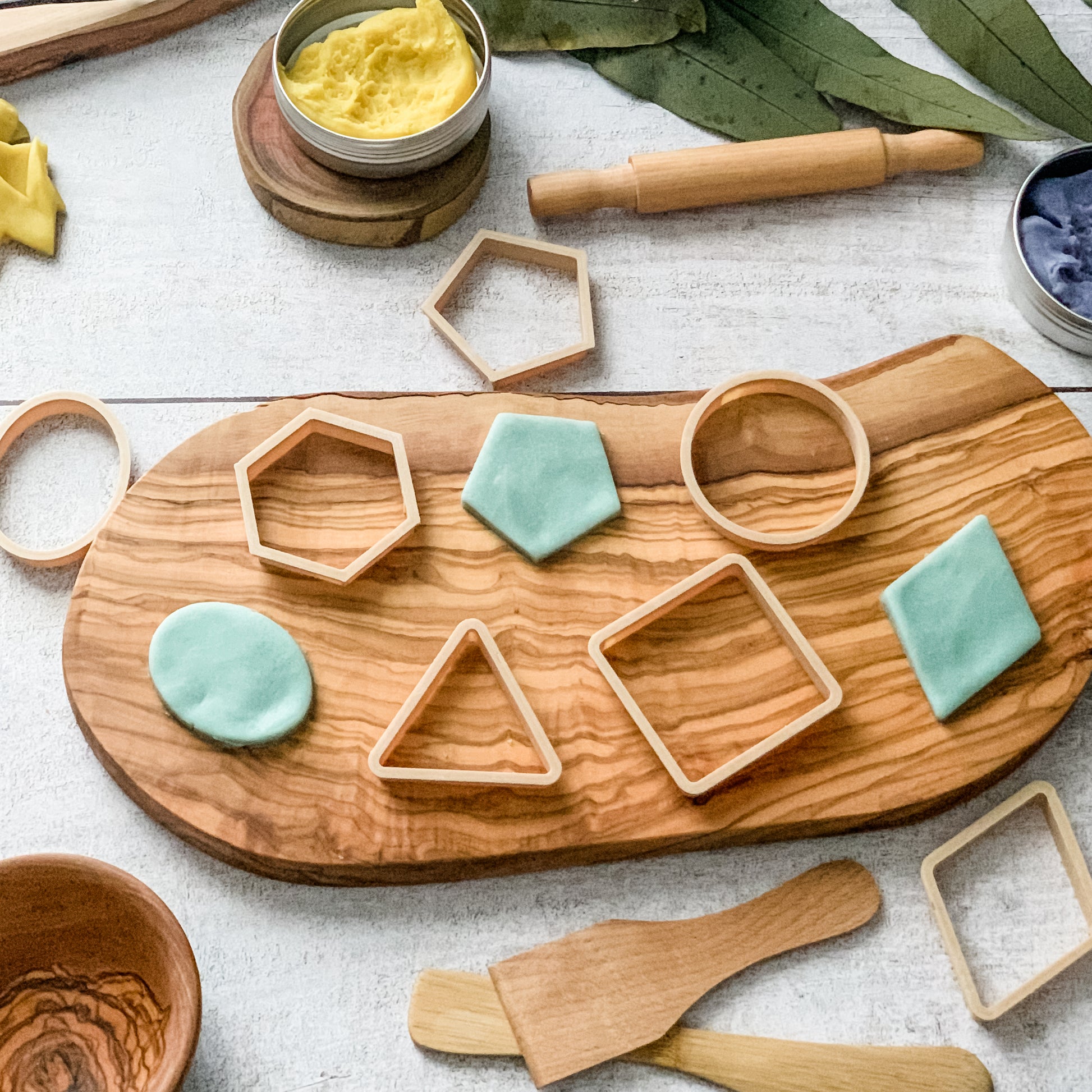 Shapes Eco Cutters - Chickadees Wooden Toys
