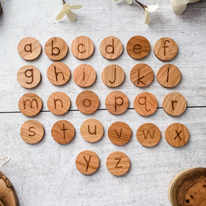 Wooden Alphabet Cookies - Chickadees Wooden Toys