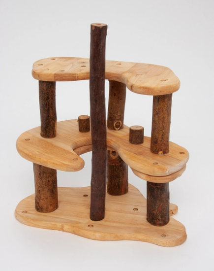 Tree Blocks Treehouse Cottage - Chickadees Wooden Toys