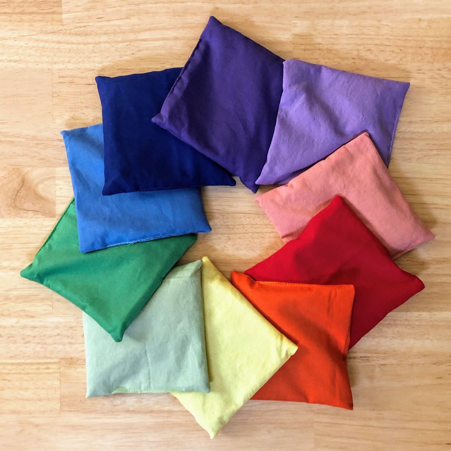 Color Sorting Quilt and Beanbags - Chickadees Wooden Toys