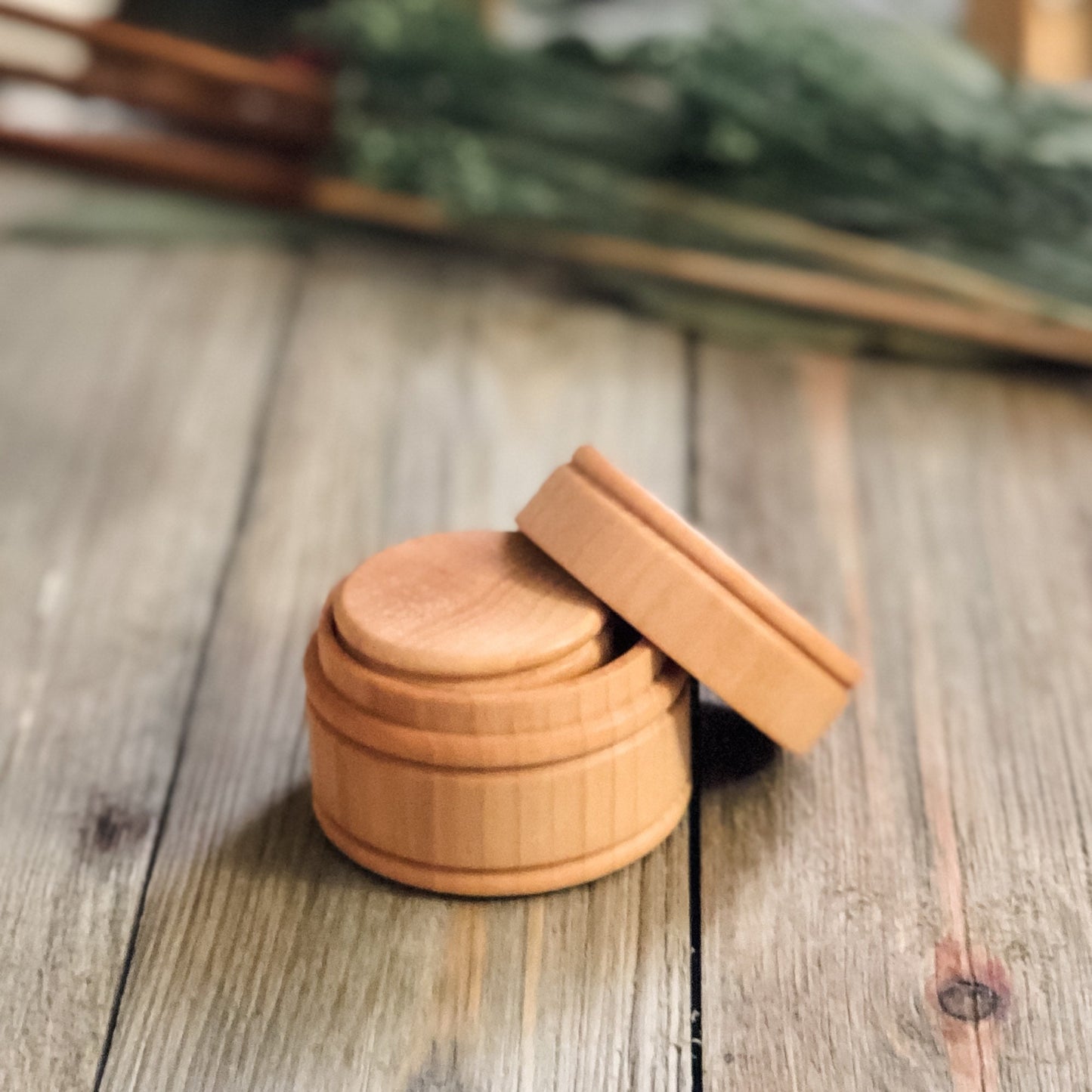 Set of 3 Wooden Nesting Boxes - Chickadees Wooden Toys