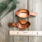 2 Olive Wood Leaf Scoops - Chickadees Wooden Toys