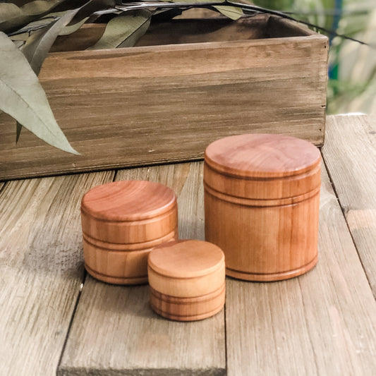 Set of 3 Wooden Nesting Boxes - Chickadees Wooden Toys