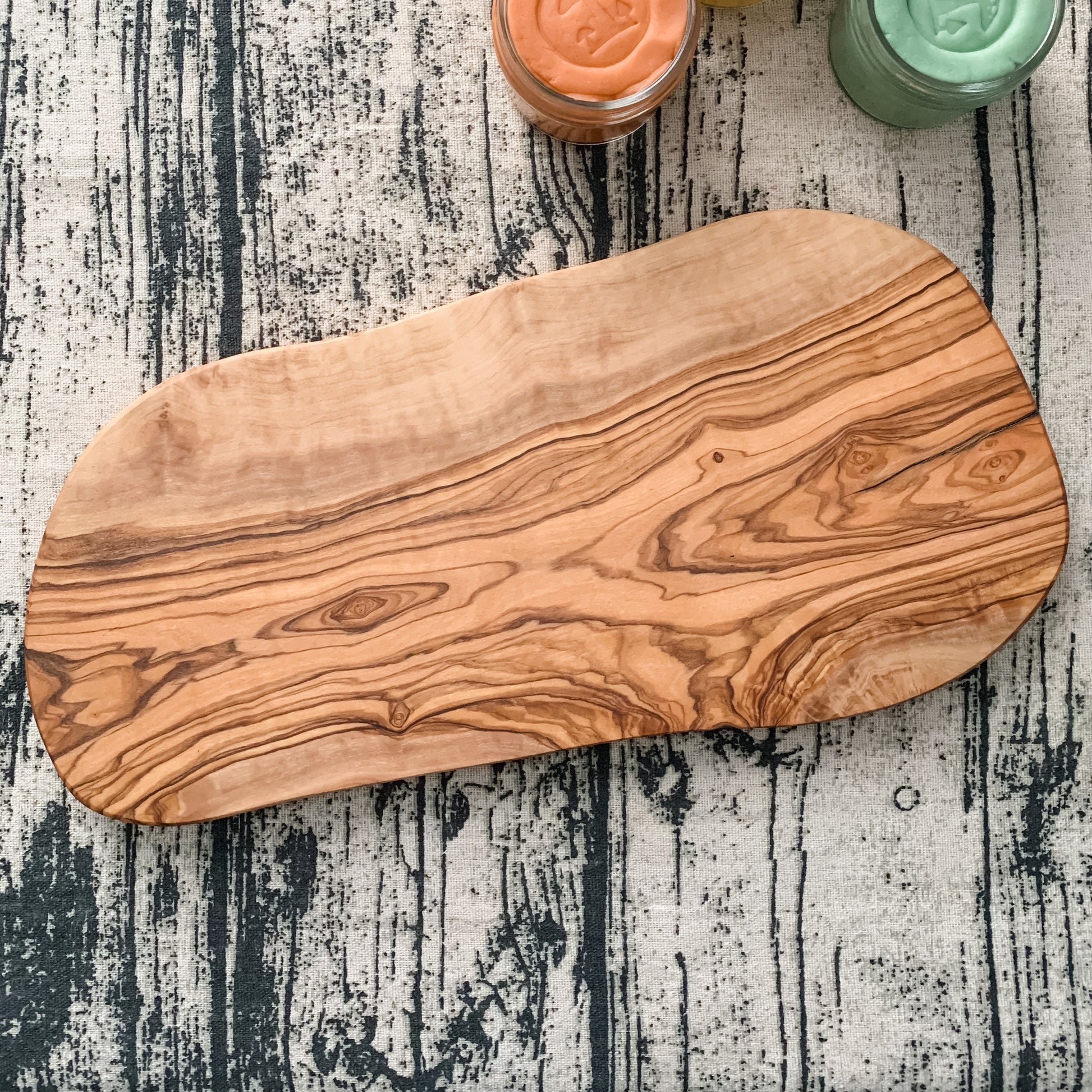 Olive Wood Playdough Board - Chickadees Wooden Toys