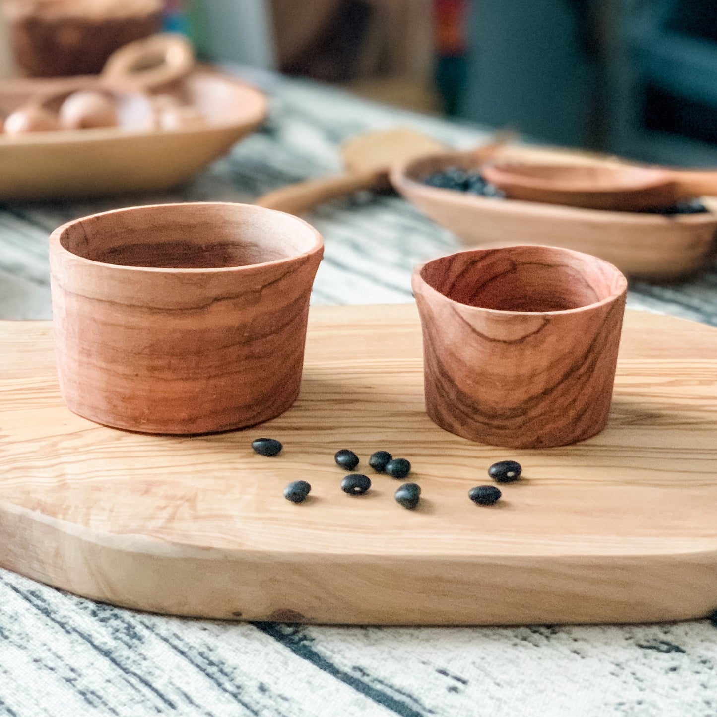 Pouring and Transfer Set - Chickadees Wooden Toys