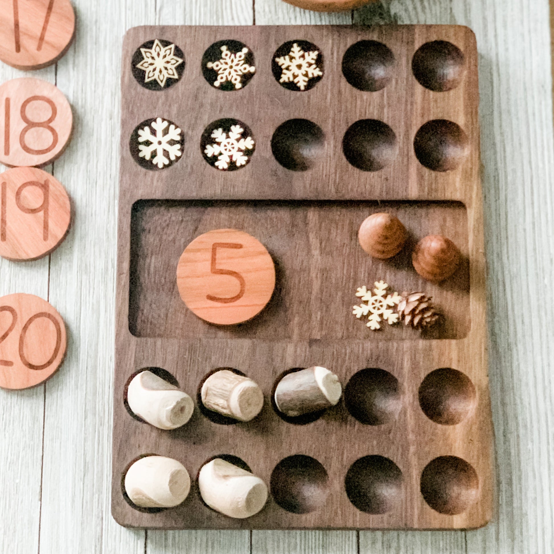 Wooden Numbers for Learning Games, Educational Tool (Rainbow Colors, 50  Pieces), PACK - Smith's Food and Drug