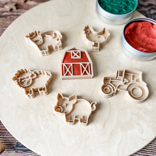 Farm Eco Cutter Set - Chickadees Wooden Toys